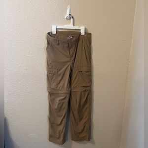 REI Co-op | Convertible Hiking Pants tan large 14-16 zip off legs